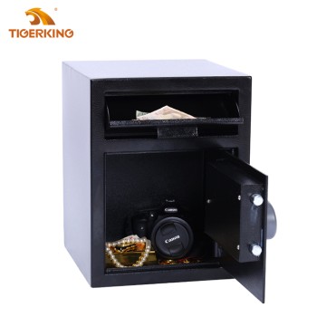 Tigerking Depository Drop Safe,Drop Slot Money Security Safe Box with Digital keypad and Key for Mail,Cash,Anti-Theft Safe Deposit Box for Business,Office,Home