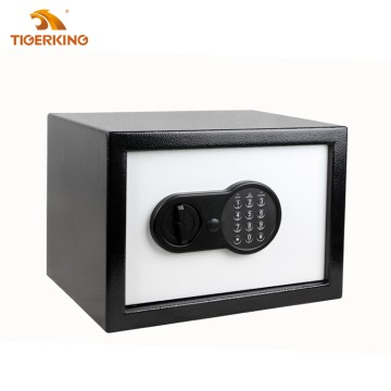 Tigerking Home Security Safe with Keypad Steel Safe Lock Box with Alarm System & Emergency Key for Office Home Hotel - Secure Documents Jewelry Money Valuables