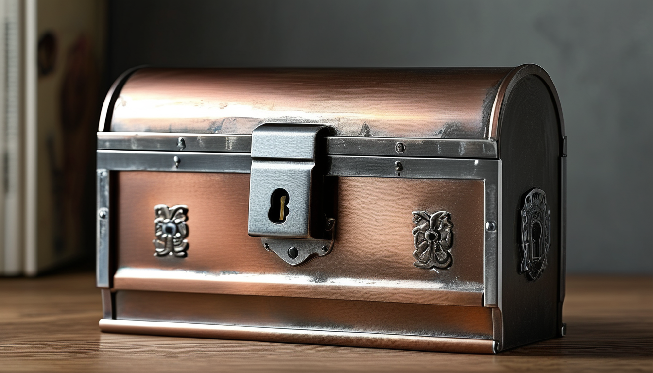 Metal Fireproof Lock Box For Protecting Documents
