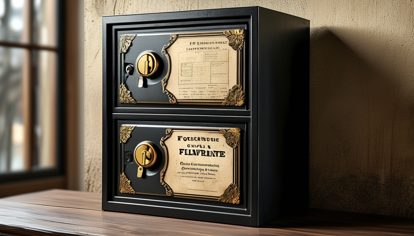 Fireproof Safe Box For Protecting Documents