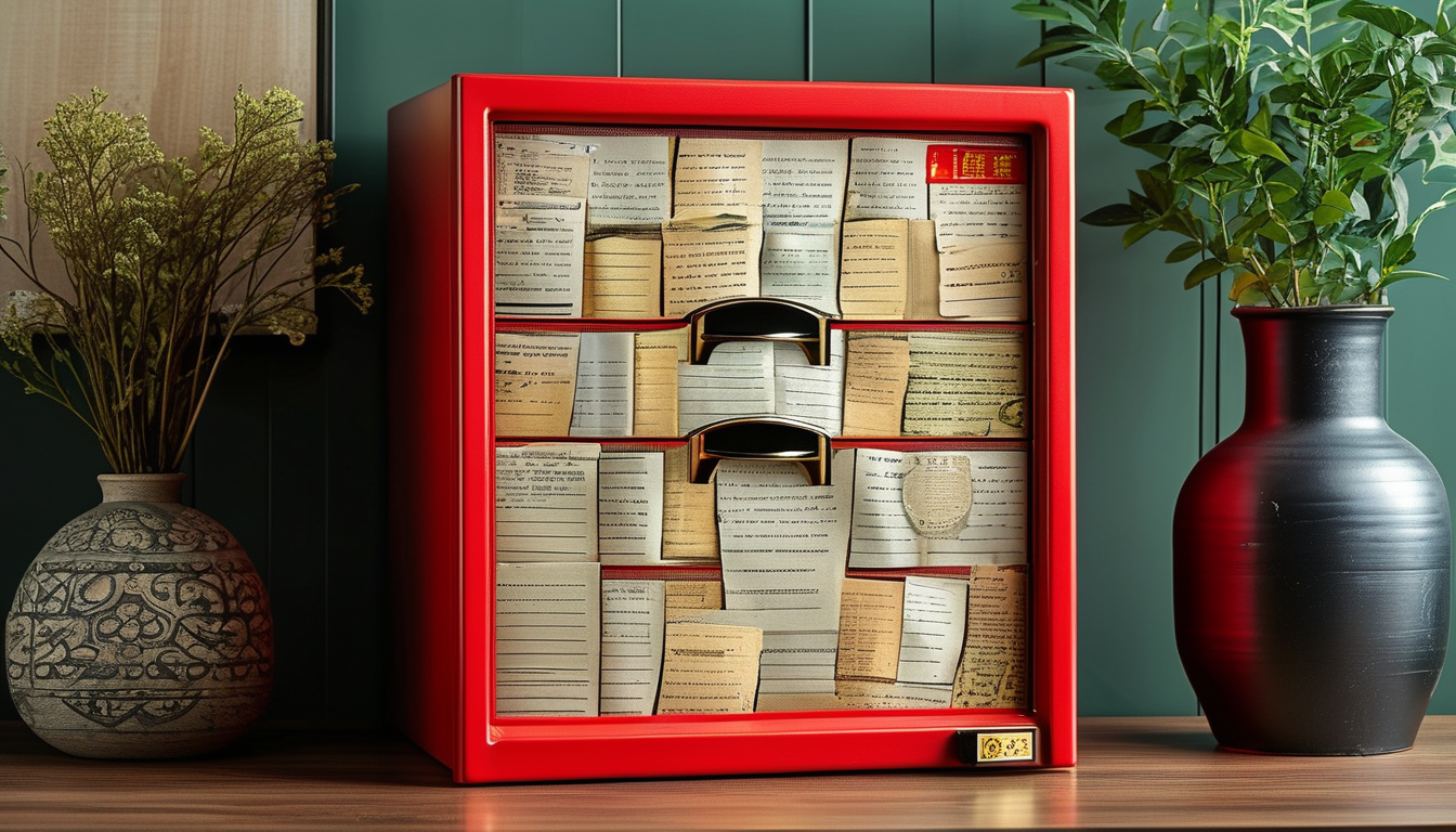 Fireproof Home Safe Box For Protecting Documents