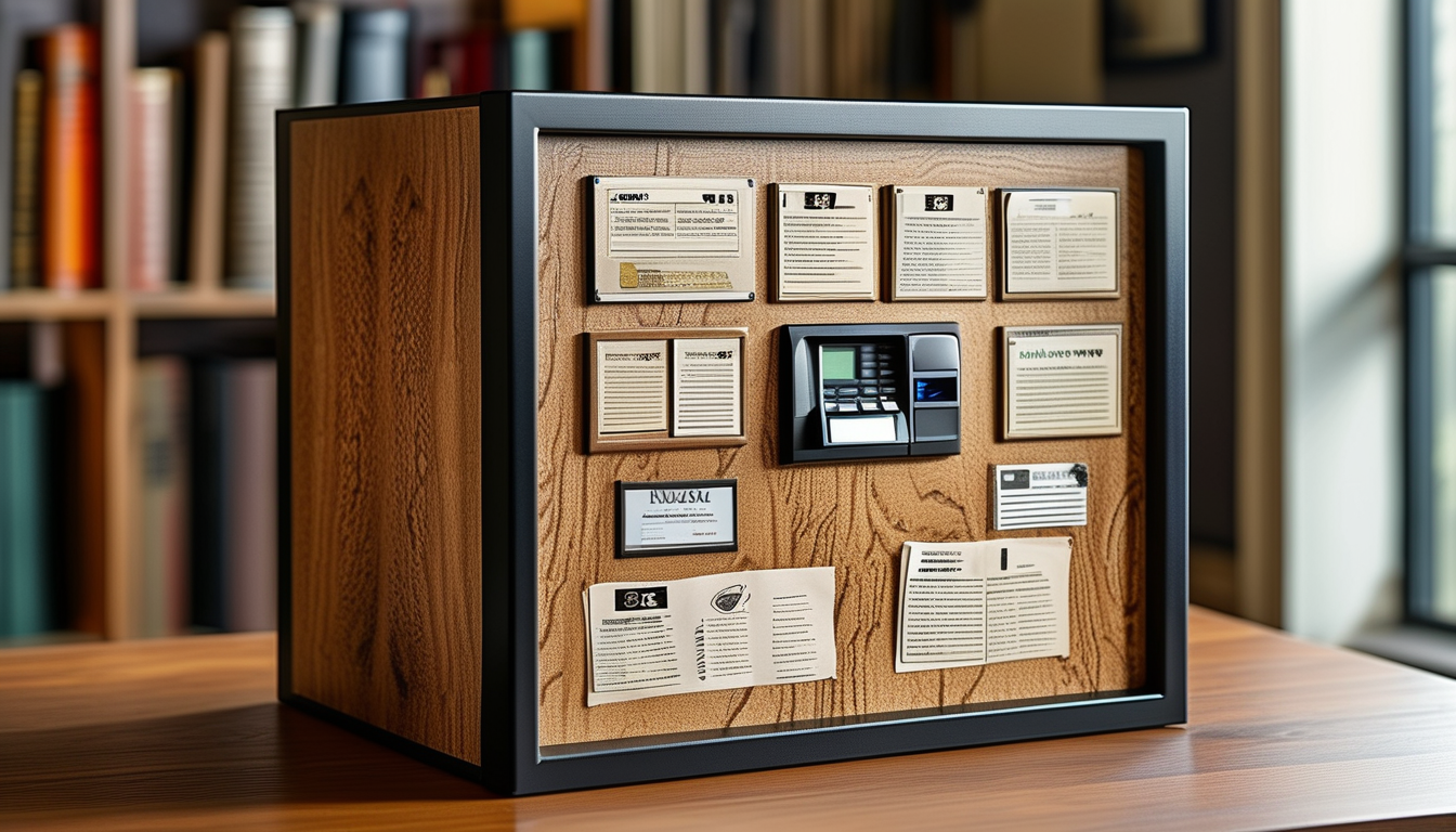 Fire Resistant Biometric Safe For Organizing Records