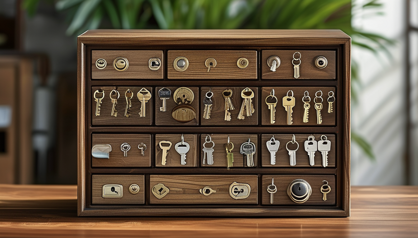 Automated Key Box For Organizing Records