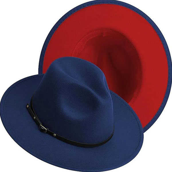 straw boater hat two tone felt hatrga