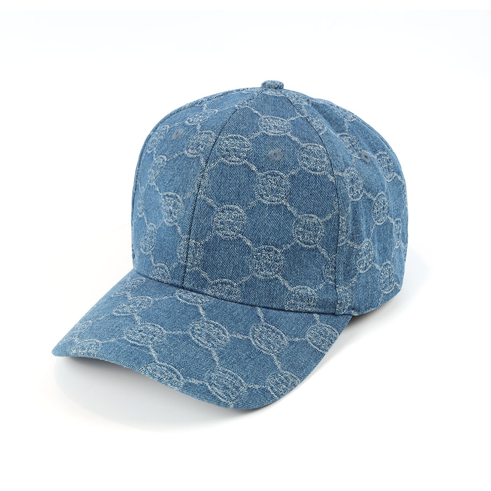 Designer Your Logo 3D Embroidery 5 Panel Denim Sports Baseball Trucker Cap