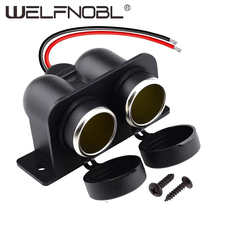 Cigarette Lighter Socket Waterproof 12V Power Outlet