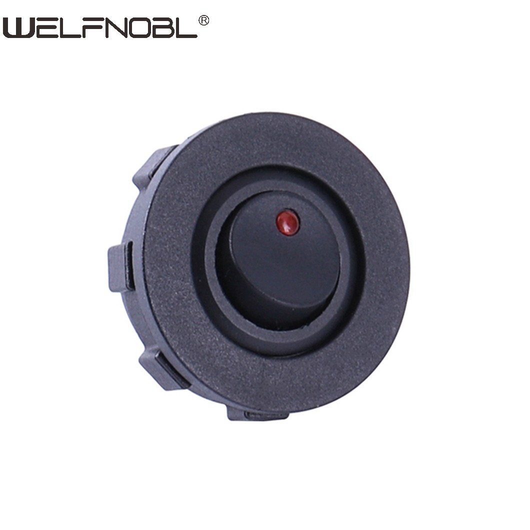 ON/OFF Round Rocker Switch with led 3 pin