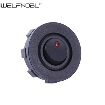 Круглый клавишный переключатель ВКЛ/ВЫКЛ со светодиодом, 3 контакта