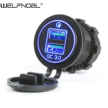 qc3.0 IP65 ABS 12v fast charger