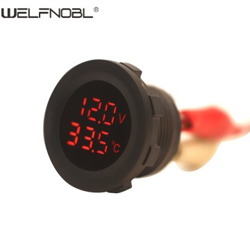 Автомобильный термометр, цифровой автомобильный вольтметр