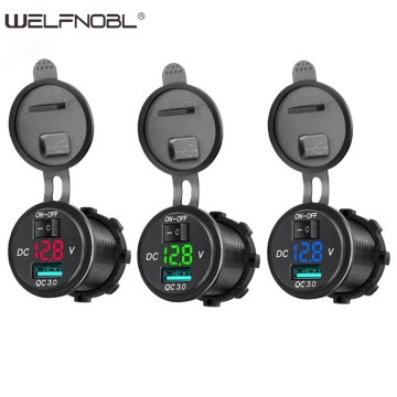 QC3.0 Car Charger 1USB Port Plug Socket
