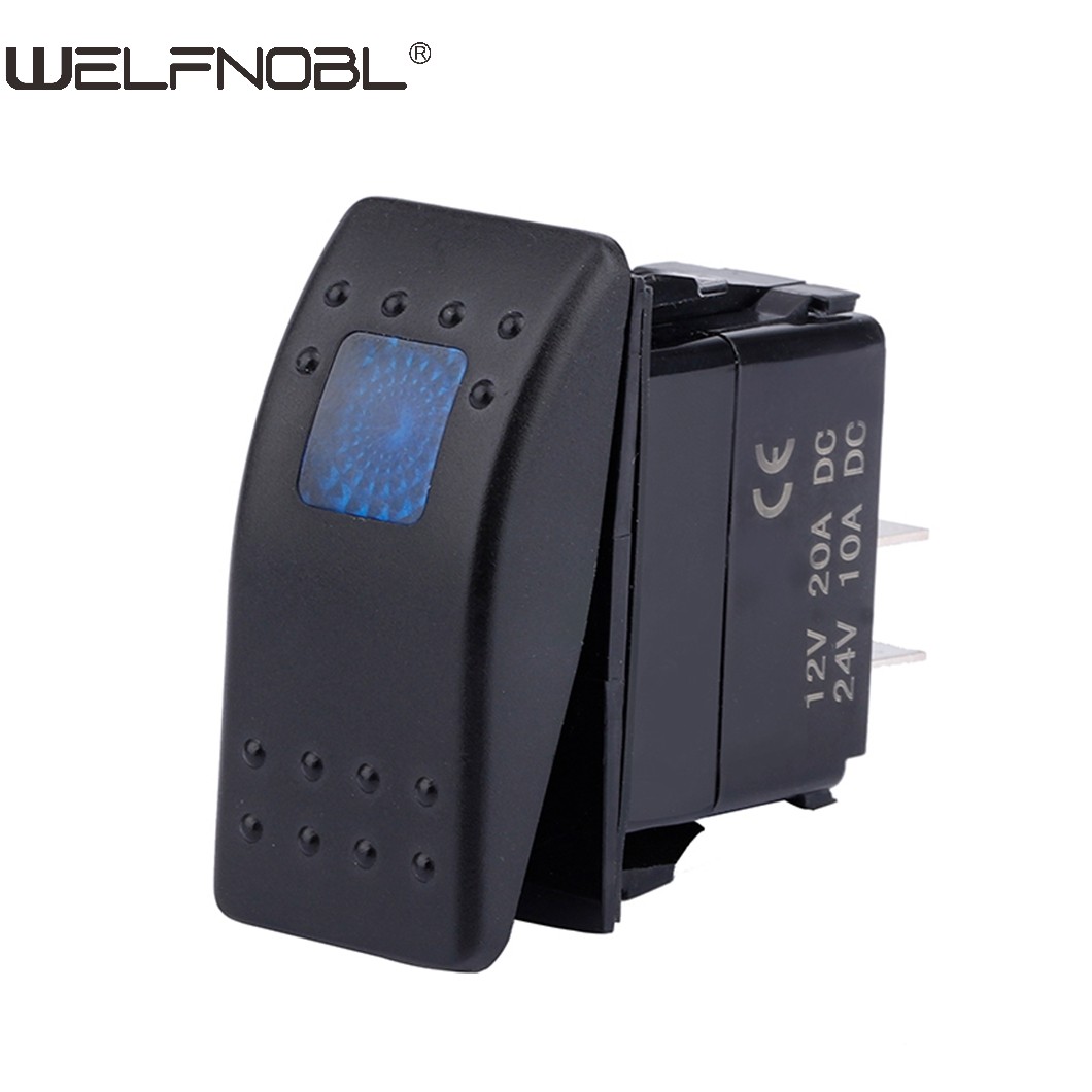 3Pin  12V On-Off Marine Rocker Switches Waterproof