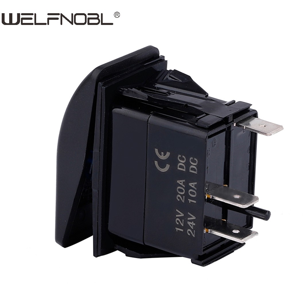 3Pin  12V On-Off Marine Rocker Switches Waterproof