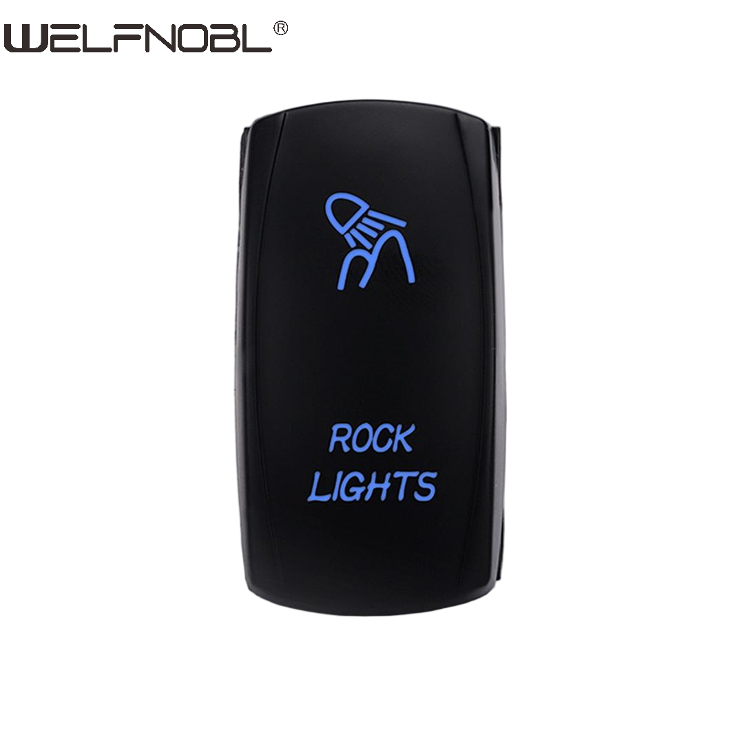 Backlit Rock Lights Toggle Rocker Switch