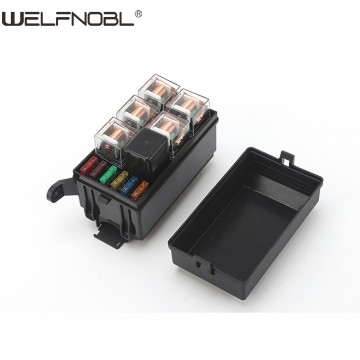 6 Way Auto Blade Fuse Holder