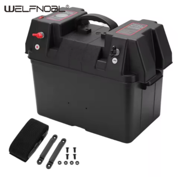 plastic 12V waterproof outdoor plastic battery box