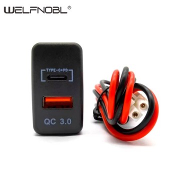 32 * 20 mm Type C PD 12V / 24V car charger