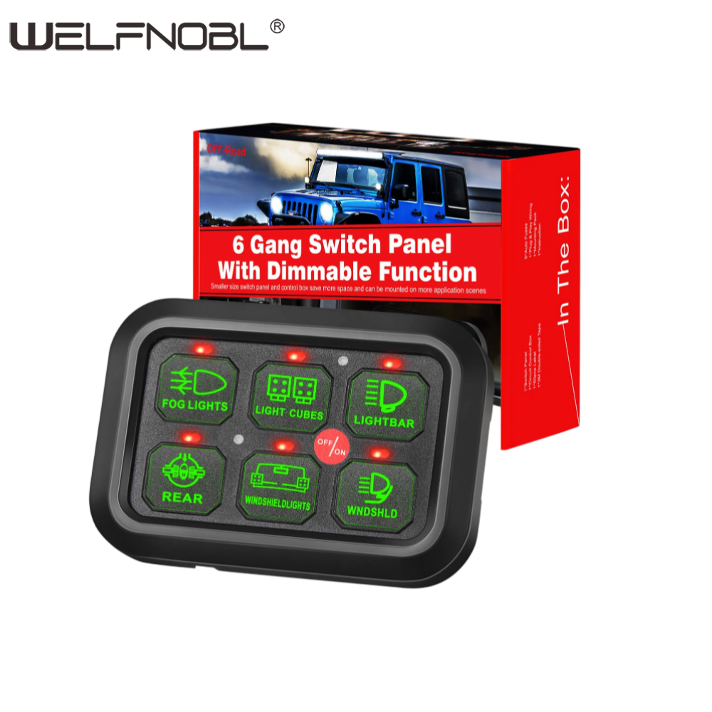 12v 6 Gang Switch Panel