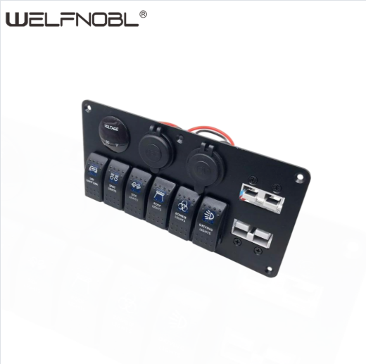 Enhance Your Marine Experience with the IB-P1104 Waterproof Marine Car 6 Gang Rocker Switch Panel