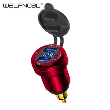 motorcycle Din dual QC3.0 USB -A charger