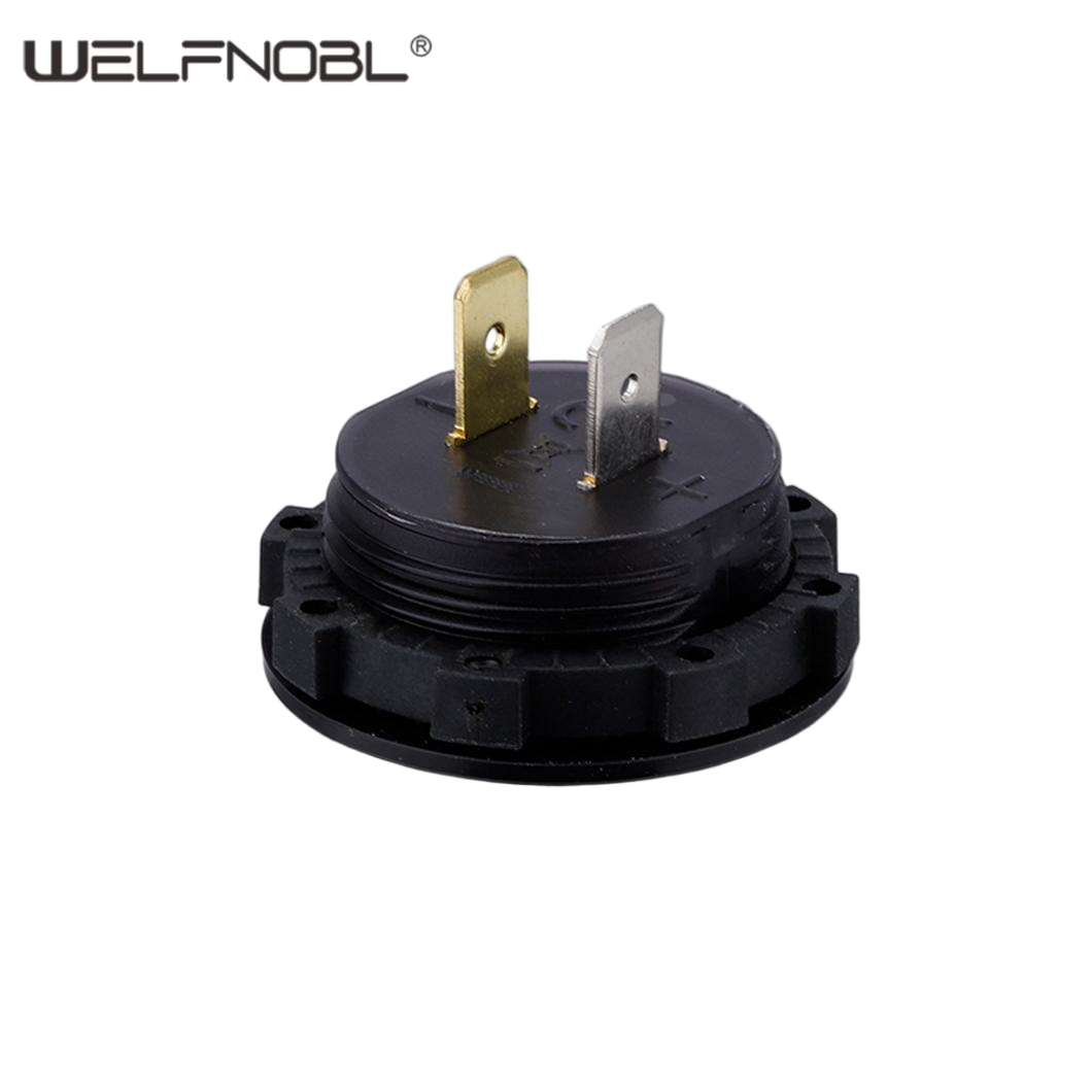 Round Voltmeter LED Digital Display