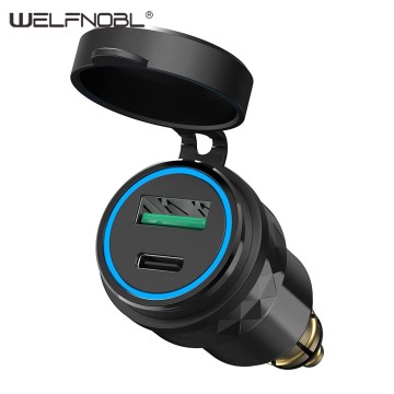 USB-A QC3.0+PD Motorcycle USB charger