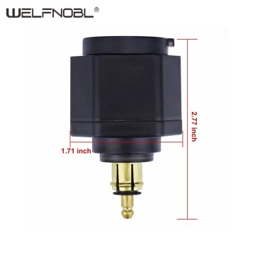 Motorcycle dual USB with Voltmeter adapter