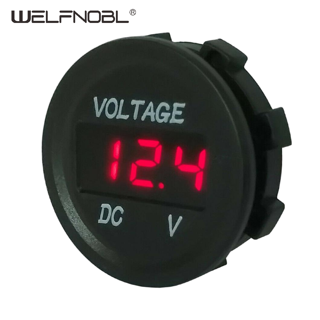 Display Digital Voltage Gauge Panel Meter DC 12V Voltmeter