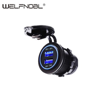 6A Quick charger Dual 2 Port Car USB Charger