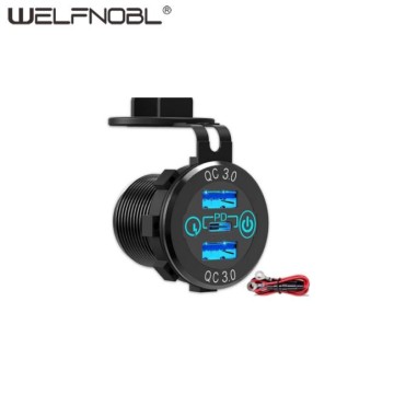 3つのQC3.0 USB充電ソケットUSBコンセント急速充電