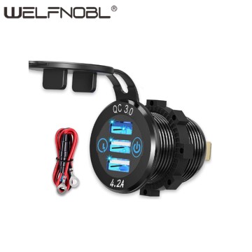 TOUCH QC3.0+2.1A+2.1A 3ポートUSB充電器