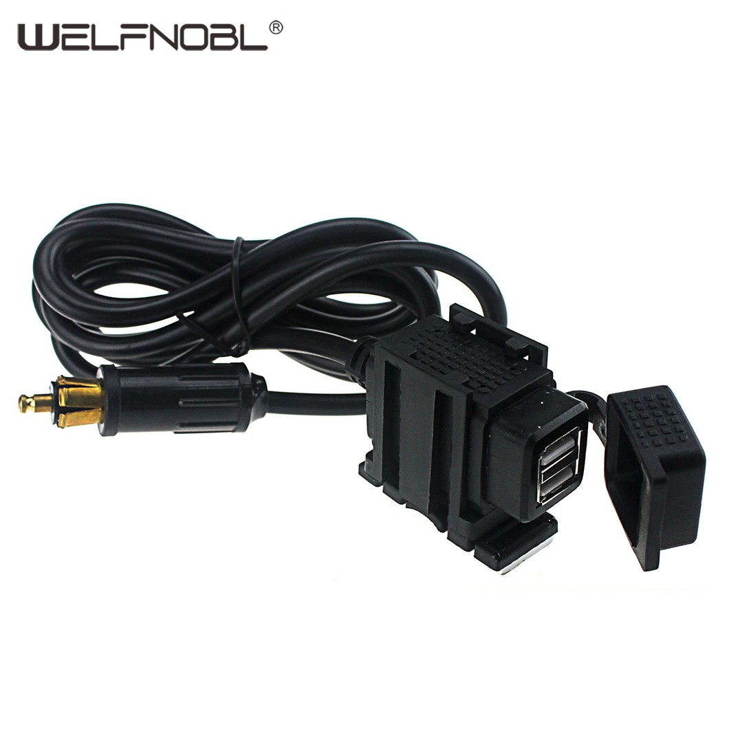 3.1Amp Waterproof Motorcycle Dual USB Adapter