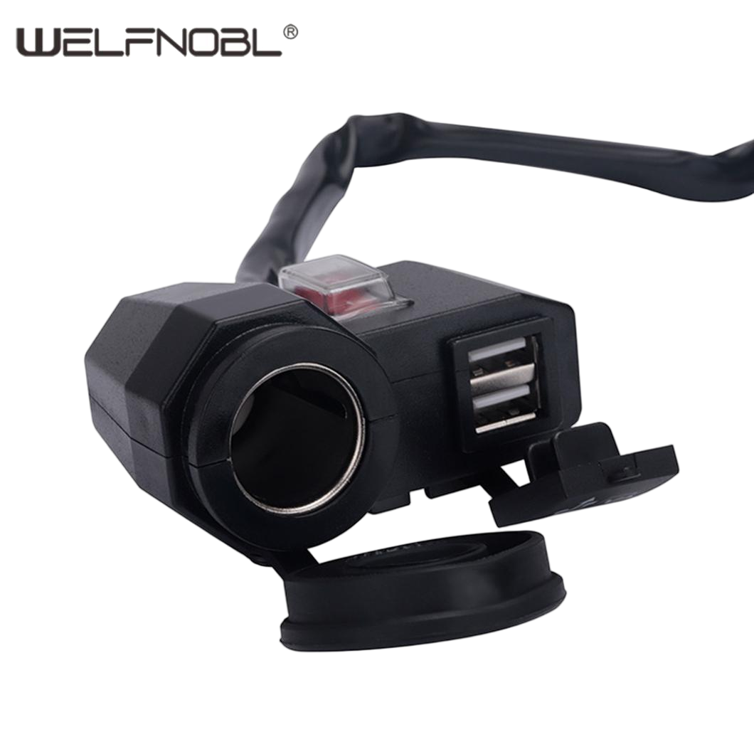 Motorcycle Dual USB Port Charger