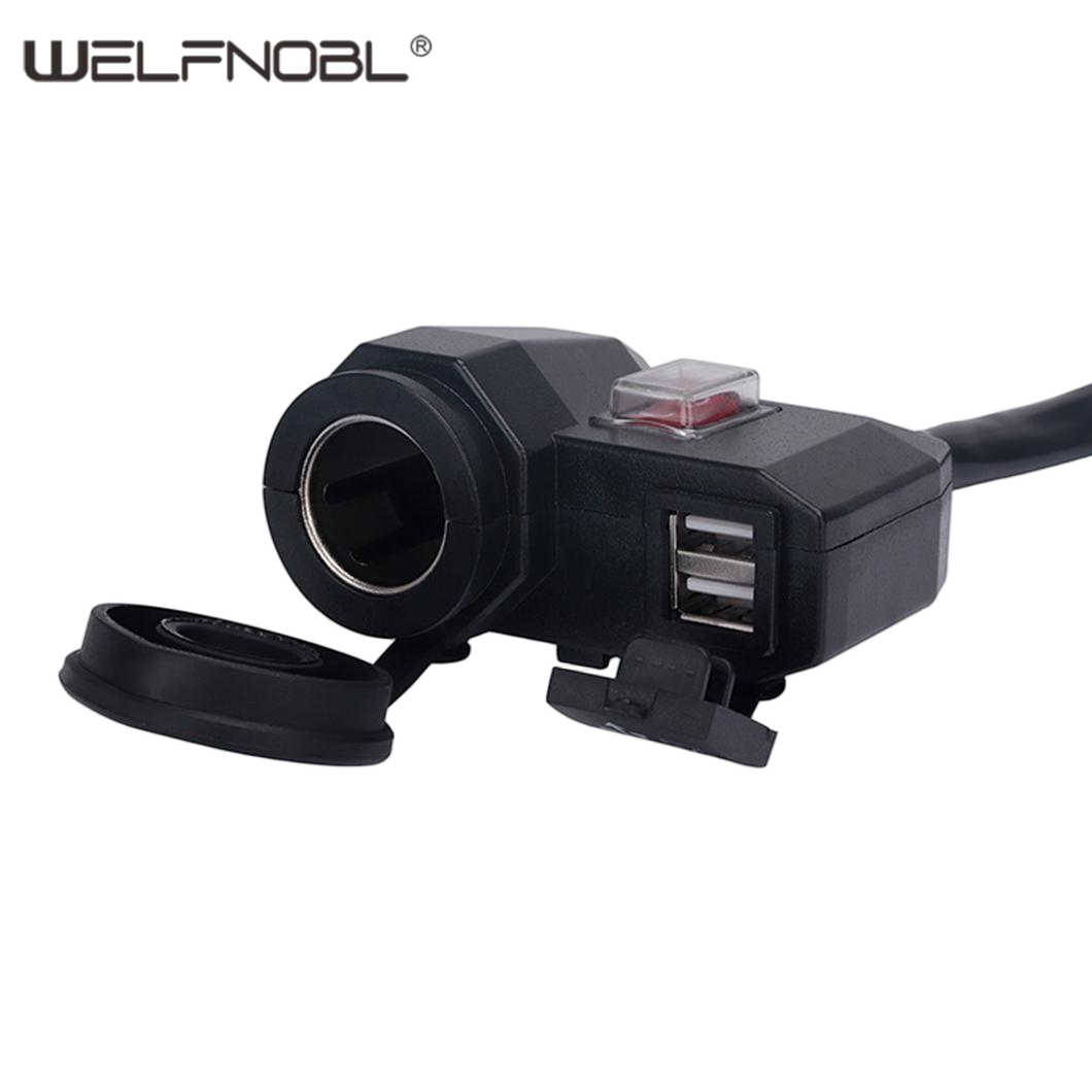 Motorcycle Dual USB Port Charger