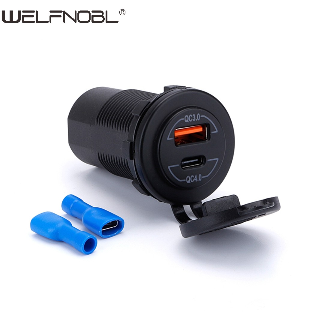 QC3.0&QC4.0 dual quick USB socket for bus