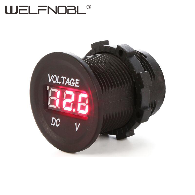 12V-24V Waterproof LED Digital Display Voltmeter Meter