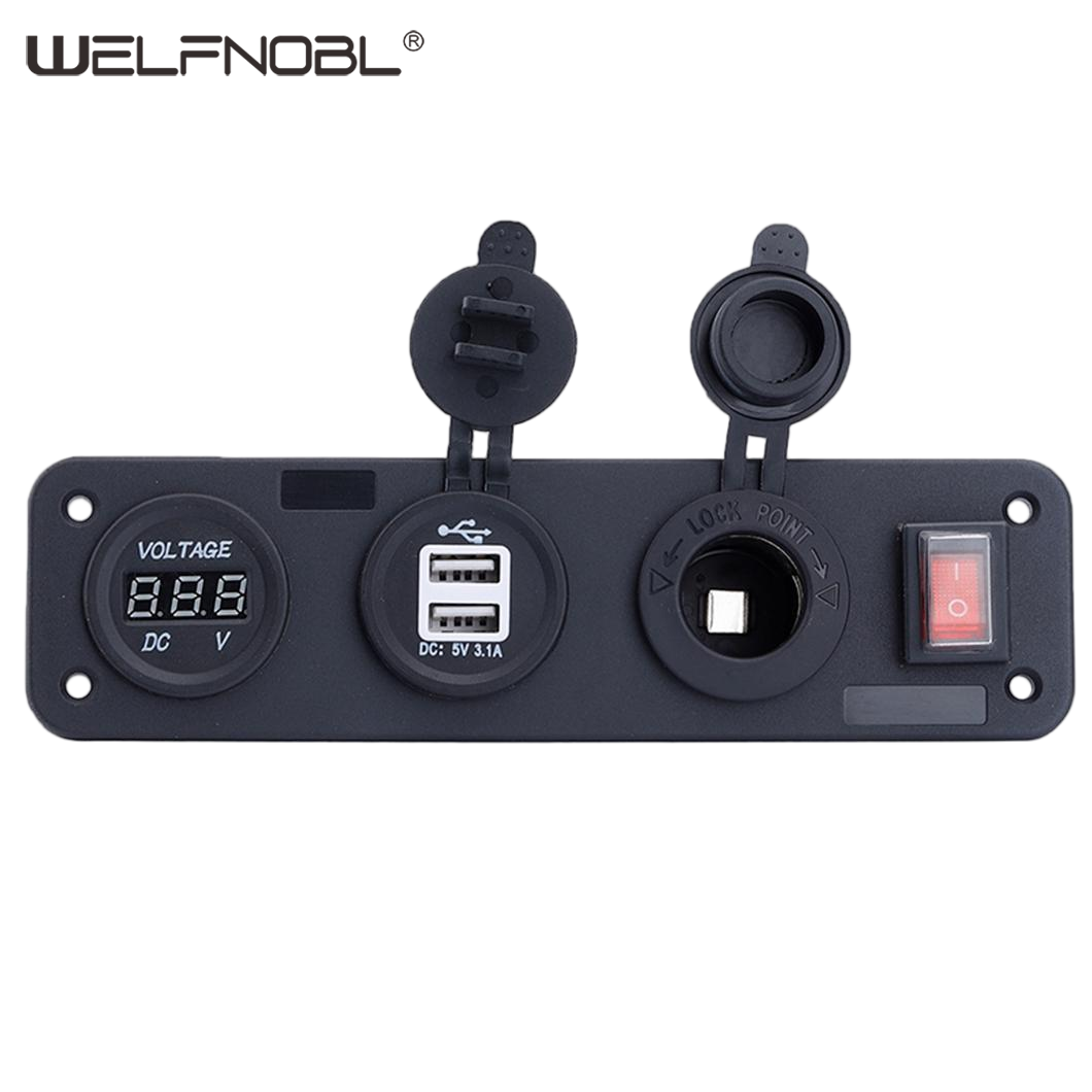 IB-P402 Power Socket 4 Hole Mounted Waterproof Panel