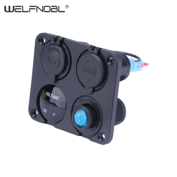 デュアルUSBソケット充電器 12-24Vパネル