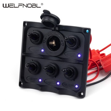 5 gang toggle switch equipped