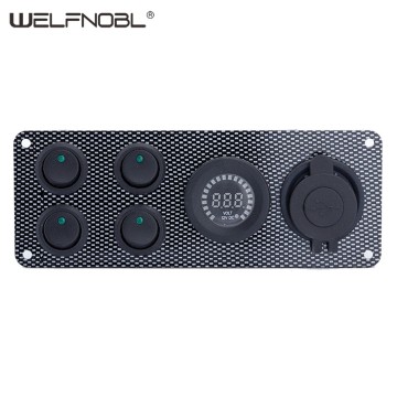 6 gang combination panel