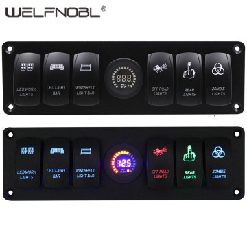 6ギャングロッカースイッチパネル