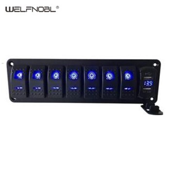 IB-P808 7 Gang Rocker Switch Panel