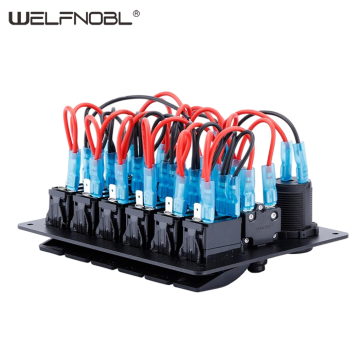 Панель переключателей с 6-ю ячейками для морского катера