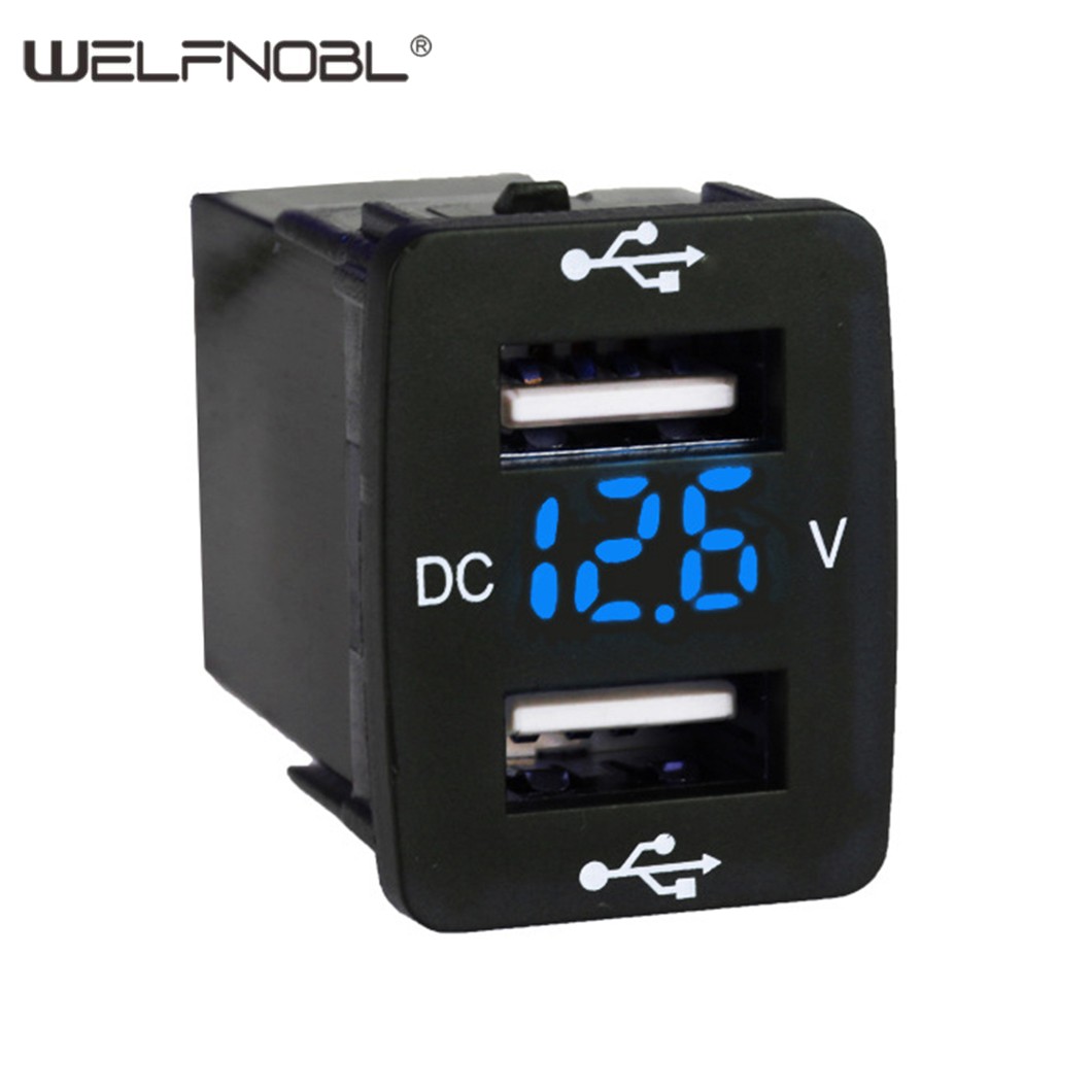 Dedicated 4.2A Dual USB Charger with Voltmeter Display