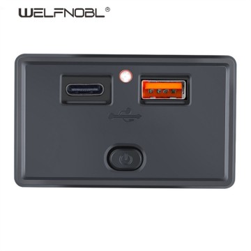 パネルマウント 2.4a+2.4a バスチャージャー