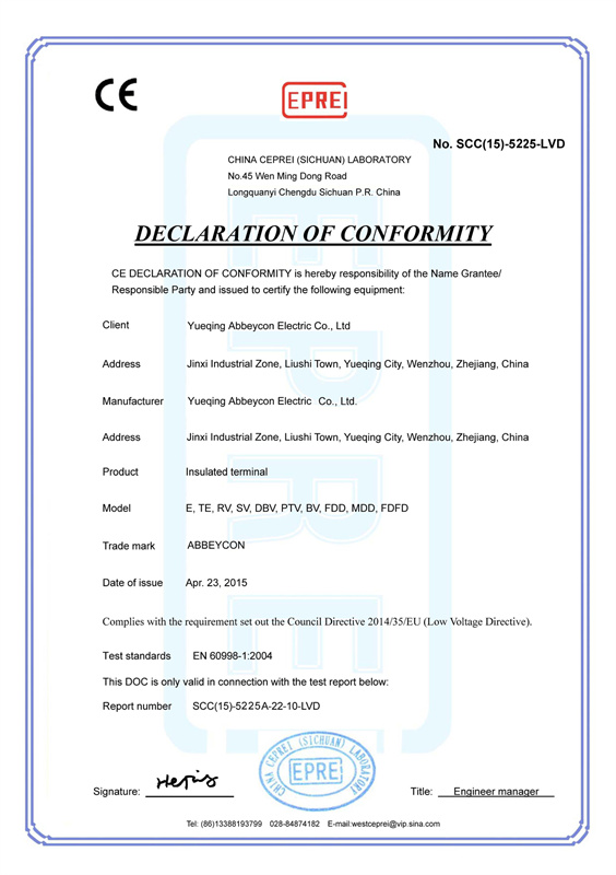 Abbeycon CE terminal