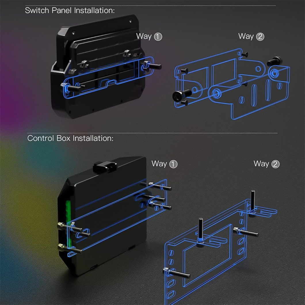8 Gang Switch Panel Switch for Light Bar/ Horn 12V LED Backlit Control Panel Switch
