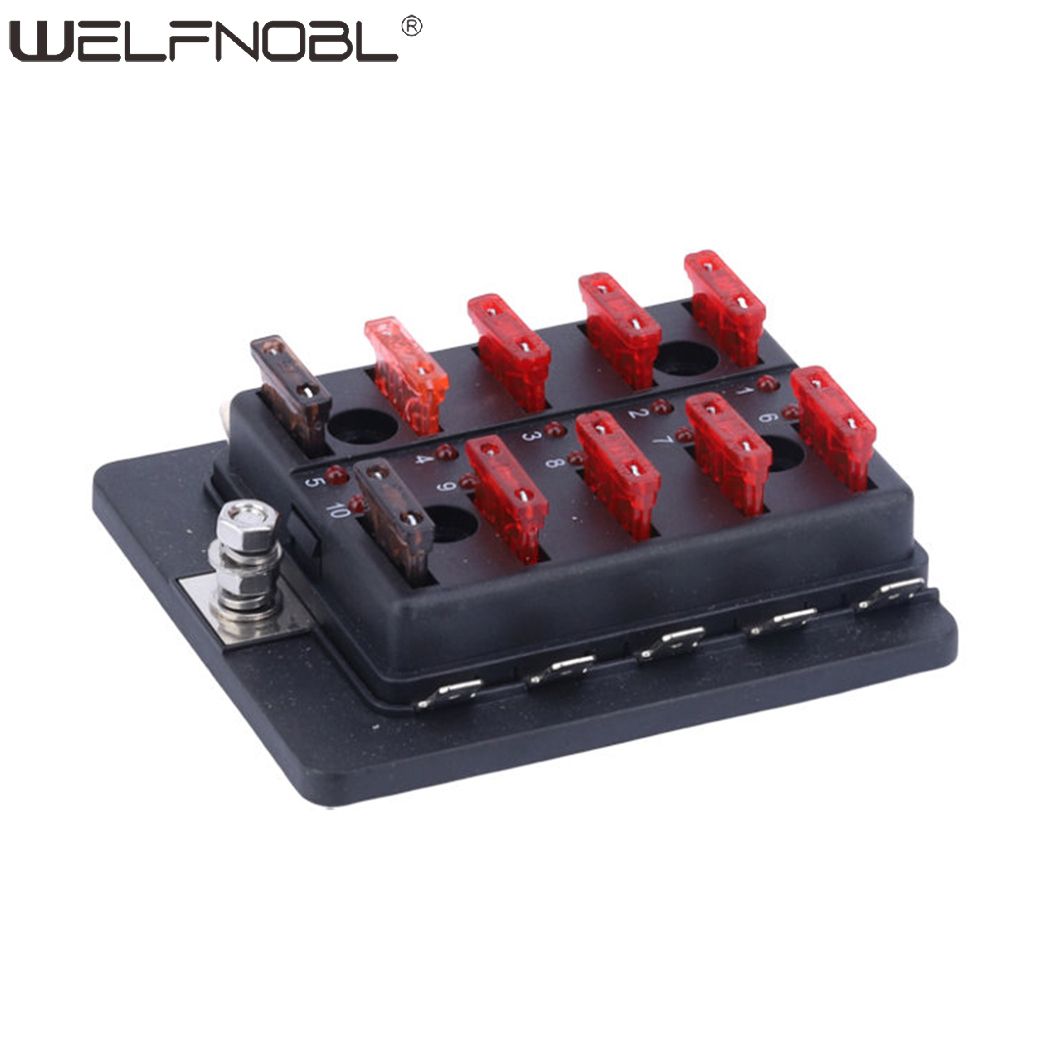 Panel Mount Fuse Holder with Screw Terminal Connection