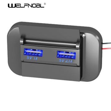 DS001A 1a+2.1a Bus USB Car Charger Socket