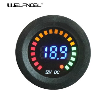 Short Type Colorful LED Digital Display Voltmeter